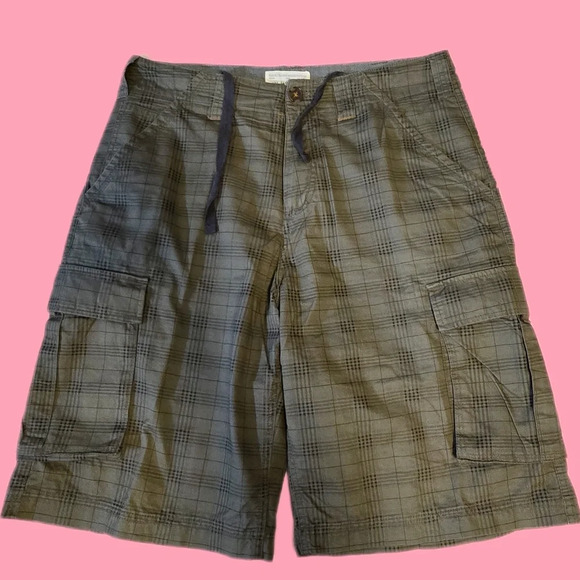 WRK Materials Co. Plaid Cargo Shorts - Picture 1 of 4